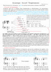 Research paper thumbnail of Acoustique -Accord -Tempéraments