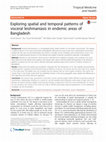 Research paper thumbnail of Exploring spatial and temporal patterns of visceral leishmaniasis in endemic areas of Bangladesh