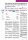 Research paper thumbnail of Zakupy i zamówienia czytelników