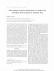 Research paper thumbnail of Does Cohistory Constrain Information Use? Evidence for Generalized Risk Assessment in Nonnative Prey