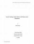 Research paper thumbnail of Security Challenges: India's Borders with Pakistan and its Management Security Challenges: India's Borders with Pakistan and its Management A Research Paper