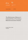 Research paper thumbnail of The effectiveness of Morocco's Industrial Policy in Promoting a National Automotive Industry