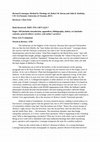 Research paper thumbnail of Review of Bernard Lonergan, Method in Theology (CWL 14)