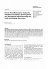 Research paper thumbnail of Urban Food Advocates' tactics to rebuild food systems: Convergence and divergence in food security and food sovereignty discourses