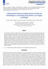 Research paper thumbnail of Looking beyond swiping and tapping: Review of design and methodologies for researching young children's use of digital technologies