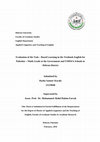 Research paper thumbnail of Evaluation of the Task – Based Learning in the Textbook English for Palestine – Ninth Grade at the Government and UNRWA Schools in Hebron District Submitted by