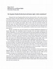 Research paper thumbnail of The Egyptian Muslim Brotherhood and human rights: which commitment?