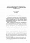 Research paper thumbnail of Osmanlı Modernleşmesinin Bir Krizi Olarak Osmanlı Sosyalist Fırkası ve Türkiye Solunun Eleştirel Yaklaşımı