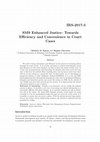 Research paper thumbnail of SMS Enhanced Justice: Towards Efficiency and Convenience in Court Cases