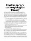 Research paper thumbnail of Contemporary Anthropological Theory