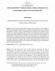 Research paper thumbnail of What is left of Klein?  Procedural reforms: statism or privatism.  For a co-participative model on the new Brazilian CPC