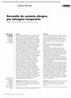 Research paper thumbnail of Dermatite de contacto alérgica por tatuagem temporária