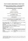 Research paper thumbnail of PROJET DE CONGRÈS | SEMINAIRE MENSUEL À PARIS ET ONLINE Morphologies et dynamiques qualitatives : un projet interdisciplinaire Connaissance des formes | Formes de la connaissance STRUCTURE ORGANISATIONNELLE ET SCIENTIFIQUE ORGANISATEURS