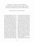 Research paper thumbnail of Chmelinová, Katarína - Ragač, Radoslav: Päťdesiate výročie kňazstva Imricha Esterházyho niekoľko poznámok k takmer zabudnutej barokovej slávnosti v Bratislave. In: 	 Orbis artium : k jubileu Lubomíra Slavíčka. - Brno : MU, 2009. - ISBN 978-80-210-4972-7. - S. 521-537