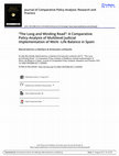 Research paper thumbnail of “The Long and Winding Road”: A Comparative Policy Analysis of Multilevel Judicial Implementation of Work‒Life Balance in Spain