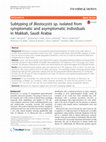 Research paper thumbnail of Subtyping of Blastocystis sp. isolated from symptomatic and asymptomatic individuals in Makkah, Saudi Arabia