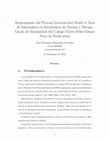 Research paper thumbnail of Mejoramiento del Proceso Lectoescritor Desde el Área de Informática en Estudiantes de Noveno y Décimo Grado de Escolaridad del Colegio Víctor Félix Gómez Nova de Piedecuesta