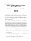 Research paper thumbnail of El desarrollo profesional de profesores colombianos de inglés: programas de maestría