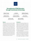 Research paper thumbnail of Strengthening STEM Education through Community Partnerships