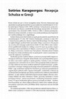 Research paper thumbnail of Sotiris Karageorgos – Recepcja Schulza w Grecji