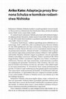 Research paper thumbnail of Ariko Kato – Adaptacja prozy Brunona Schulza w komiksie rodzeństwa Nishioka