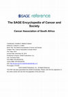 Research paper thumbnail of The SAGE Encyclopedia of Cancer and Society Cancer Association of South Africa