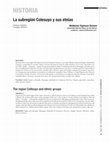 Research paper thumbnail of 2015 - La subregión Colesuyo y sus etnias