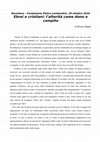 Research paper thumbnail of Ebrei e cristiani: l’alterità come dono e compito, 29 ottobre 2016