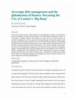 Research paper thumbnail of Sovereign debt management and the globalisation of finance: Recasting the City of London's 'Big Bang'