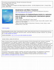 Research paper thumbnail of Determination of trihalomethanes levels in a selected area of Amman’s drinking water distribution system: case study