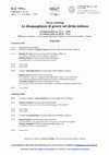 Research paper thumbnail of Terzo incontro "Le diseguaglianze di genere nel diritto italiano" - Gender Inequality in Italian Law, 3rd edition