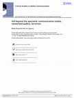 Research paper thumbnail of ISIS beyond the spectacle: communication media, networked publics, terrorism