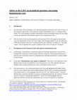 Research paper thumbnail of Advice to the CJEU on prejudicial questions concerning humanitarian visas (2017)