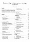 Research paper thumbnail of Document triage with divergent and convergent components