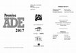 Research paper thumbnail of PREMIOS ADE 2017