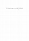 Research paper thumbnail of Roman Law and European Legal Culture (eds. A. Dębiński, M.Jońca)