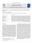 Research paper thumbnail of Thermal behavior of a novel type see-through glazing system with integrated PV cells