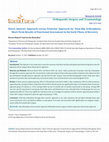 Research paper thumbnail of Direct Anterior Approach versus Posterior Approach for Total Hip Arthroplasty; Short-Term Results of Functional Assessment in the Early Phase of Recovery