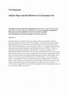 Research paper thumbnail of Adrian Piper and the Rhetoric of Conceptual Art