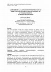 Research paper thumbnail of LE ROLE DE LA LANGUE ROUMAINE DANS LE PROCESSUS D'INTERNATIONALISATION DE L'ENSEIGNEMENT SUPERIEUR ROUMAIN