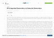 Research paper thumbnail of “De la Seguridad Democrática a la Seducción Democrática.” (“From Democratic Security to Democratic Seduction”)