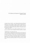 Research paper thumbnail of Per l'edizione dei "Sermoni" di Giuseppe Zanoja, in «Prassi Ecdotiche della Modernità Letteraria», n. 3 (2018), pp. 267-296, web: https://riviste.unimi.it/index.php/PEML/article/view/9622/9087