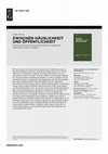 Research paper thumbnail of Zwischen Häuslichkeit und Öffentlichkeit. Die ersten deutschen Frauenzeitschriften im späten 18. Jahrhundert und ihr Publikum