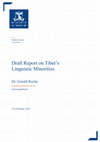 Research paper thumbnail of Draft Report on Tibet's Linguistic Minorities