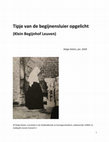 Research paper thumbnail of Tipje van de begijnensluier opgelicht (Klein Begijnhof Leuven) (E-Boek)