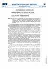 Research paper thumbnail of B.O.E. Orden ECD/42/2018 de 25 de enero por la que se determinan las características, el diseño y el contenido de la evaluación de Bachillerato para el acceso a la Universidad para el curso 2.017-18