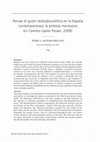 Research paper thumbnail of “La prótesis mortuoria”: Pensar el guión teología-política en la España contemporánea. Sobre _Camino_ (Javier Fesser, 2008)