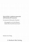 Research paper thumbnail of L. Refe, Il ms. 526 della Biblioteca Riccardiana di Firenze tra Bartolomeo Sachella e Giovanni Olzina?, in Storie di libri e tradizioni manoscritte [...]. In memoria di Alessandro Daneloni, a c. di C.Mussini, S.Rocchi, G.Cascio, München, Herbert Utz Verlag, 2018, pp. 93-126, ISBN 978-3-8316-4604-3