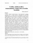 Research paper thumbnail of Crédito, subdesarrollo y estancamiento: crónica de la recesión brasileña.