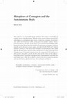 Research paper thumbnail of Ferri, B.A. (2018) Metaphors of Contagion and the Autoimmune Body. Feminist Formations, 30(1), 1-20.